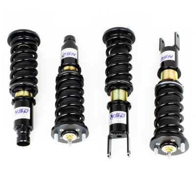 Kit de suspension roscado HSD Dualtech Coilovers Honda Civic EG Muelles delanteros: 9K (175mm - 65mm ID)kg / Muelles traseros: 6