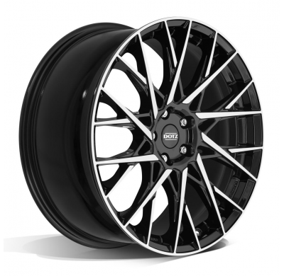 Llanta DOTZ Fuji dark  18 X 8,00 Negro/ Pulido