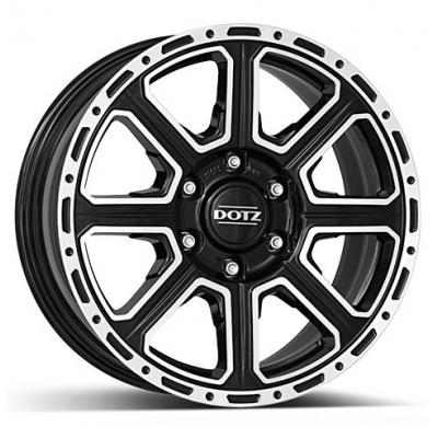 Llanta DOTZ Kalahari dark 18 X 8,00 Negro/ Pulido