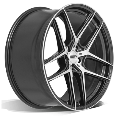 Llanta DOTZ LagunaSeca dark 19 X 9,00 Gunmetal/Pulido