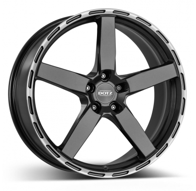 Llanta DOTZ MarinaBay dark  18 X 8,50 Gunmetal mate/ labio pulido