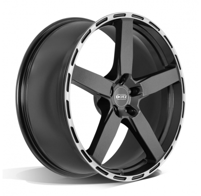 Llanta DOTZ MarinaBay dark  18 X 8,50 Gunmetal mate/ labio pulido