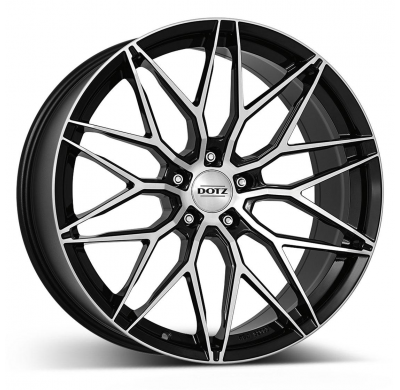 Llanta DOTZ Suzuka dark 20 X 8,50 Negro/ Pulido
