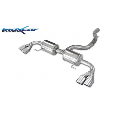 Escape trasero deportivo 2X80 X-RACE Salida Izq. + Dcha. AUDI A1 (Type 8X) S1 2.0 TFSI (231cv) QUATTRO Sportback 2014-- CON