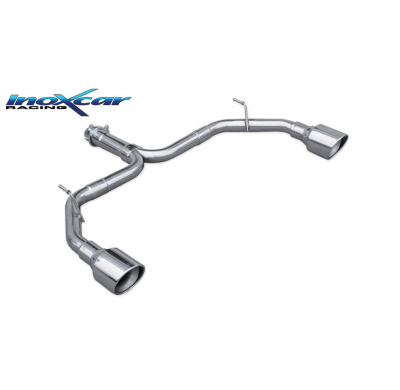 Escape trasero sin silenciador 1X100 X-RACE Salida Izq. + Dcha. ALFA ROMEO GIULIETTA 1750 Tbi (235cv) 2010--  Ø 60 Quadrifoglio