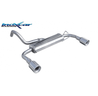 Escape trasero deportivo 1X102 Salida Izq. + Dcha. ABARTH 695 TRIBUTO FERRARI (180CV) 2009--  Ø 48 CON Homologacion Europea