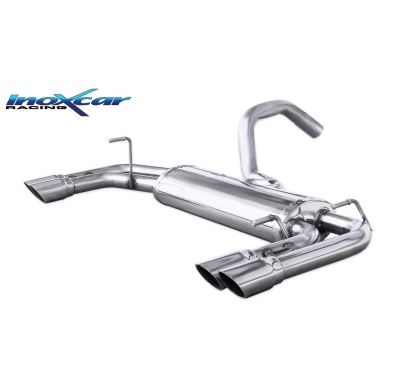 Escape trasero deportivo 2X60 RACING Salida Izq. + Dcha. ABARTH 695 TRIBUTO FERRARI (180CV) 2009--  Ø 48 CON Homologacion Eu