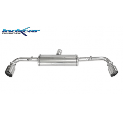 Escape trasero deportivo 1X100 RACING Salida Izq. + Dcha. ALFA ROMEO 4C 1750 TBI (241cv) Coupè CON Homologacion Europea Inox