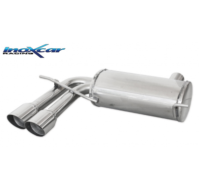 Escape trasero deportivo 2X80 RACING AUDI A3 (Type 8P) SPORTBACK 2.0 TDI (140CV) 2003-- CON Homologacion Europea Inoxcar