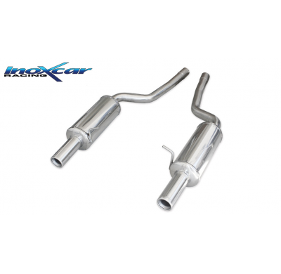 Escape trasero deportivo 1X80 Salida Izq. + Dcha. AUDI A6 (Type 4B) RS6 4.2i V8 (450CV) 2002-2004 SIN homologacion Inoxcar