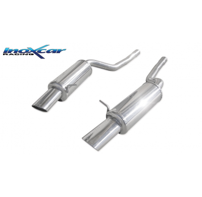 Escape trasero deportivo 1X120X80 Salida Izq. + Dcha. AUDI A6 (Type 4B) RS6 4.2i V8 (450CV) 2002-2004 SIN homologacion Inoxc