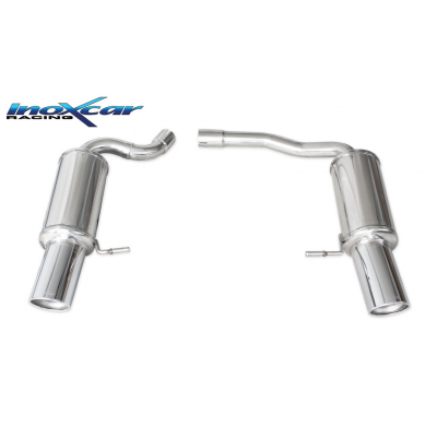 Escape trasero deportivo 1X100 X-RACE  Salida Izq. + Dcha. AUDI Q5 2.0 TFSi Quattro (180CV) 2010-- CON homologacion Inoxcar