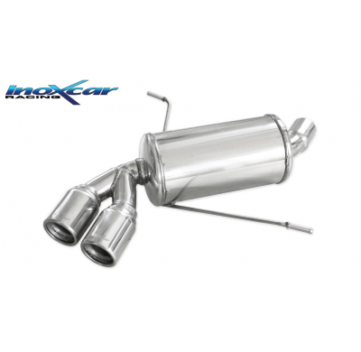 Escape trasero deportivo 2X80 BMW E87 serie 1 116i - 118i 2004-- CON Homologacion Europea Inoxcar