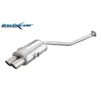 Escape trasero deportivo 2X80 RACING BMW E36 320i 1992-- CON Homologacion Europea Inoxcar