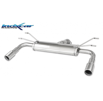 Escape trasero deportivo 1X80 Salida Izq. + Dcha. FIAT 124 1.4 Turbo (140cv) 2016-- PENDIENTE de Homologacion Europea Inoxca