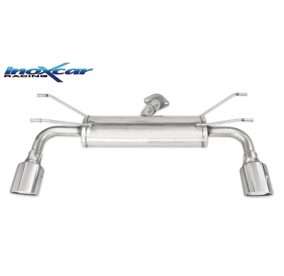 Escape trasero deportivo 1X100 X-RACE Salida Izq. + Dcha. FIAT 124 1.4 Turbo (140cv) 2016-- PENDIENTE de Homologacion Europe