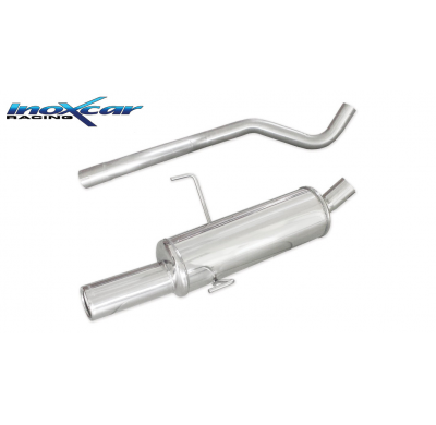 Escape trasero deportivo 1X80 FIAT PUNTO (Type 188) 1.8 16V HGT (131CV) 1999-2003 Ø 50 CON Homologacion Europea Inoxcar