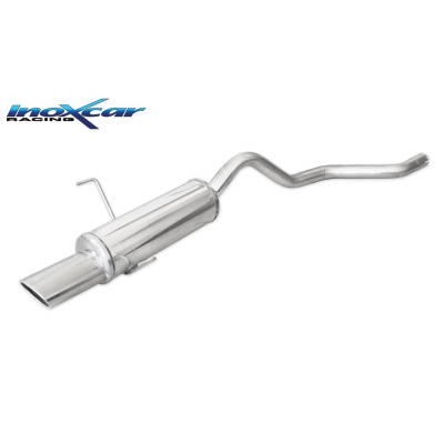 Escape trasero deportivo 1X120X80 FIAT PUNTO (Type 188) 1.8 16V HGT (131CV) 1999-2003 Ø 50 CON Homologacion Europea Inoxcar