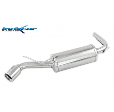 Escape trasero deportivo 1X80 FIAT SEICENTO 0.9 (39CV) / 1.1 SPORTING (54CV) 1998-- CON Homologacion Europea Inoxcar