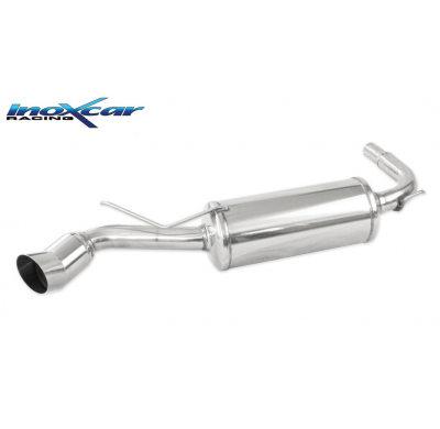 Escape trasero deportivo 1XDTM FIAT SEICENTO 0.9 (39CV) / 1.1 SPORTING (54CV) 1998-- CON Homologacion Europea Inoxcar