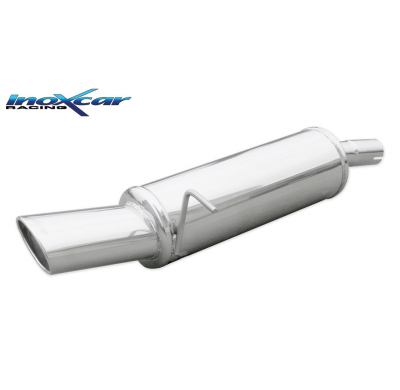 Escape trasero deportivo 1X120X80 FORD FIESTA 5° serie (02) 1.6 TDCi S (90CV) 2005-- Ø 50 CON Homologacion Europea Inoxcar