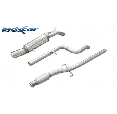 Tubo central directo+ Escape trasero 1X101 RACING  diam.63 PEUGEOT 208 1.6 16V TURBO GTI (200cv) 2013-2015 SIN homologacion Inox