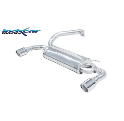 Escape trasero deportivo 1X100 X-RACE Salida Izq. + Dcha. MAZDA MAZDA 3 2.3 TURBO DI 16V MPS (260CV) 2010-- CON Homologacion