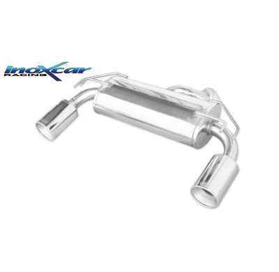 Escape trasero deportivo 1X120 MEGA Salida Izq. + Dcha. MITSUBISHI LANCER EVO X 2.0 TURBO (295CV) 2009-- CON Homologacion Eu