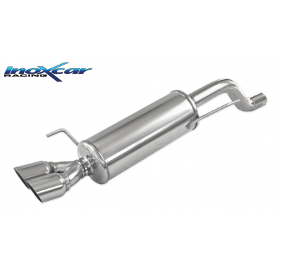 Escape trasero deportivo 2X80 RACING ABARTH GRANDE PUNTO 1.4 T-JET (155CV) 2007-- Ø 55 CON Homologacion Europea Inoxcar