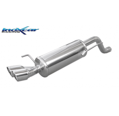 Escape trasero deportivo 2X80 X-RACE ABARTH GRANDE PUNTO 1.4 T-JET (155CV) 2007-- Ø 55 CON Homologacion Europea Inoxcar