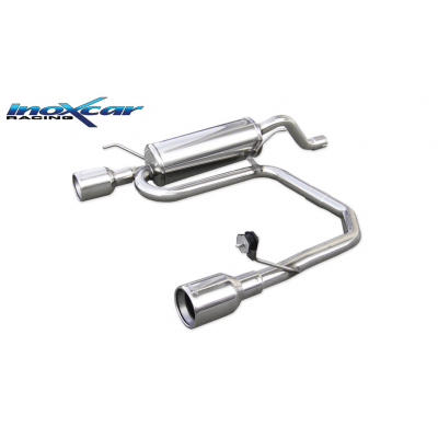 Silenciador trasero deportivo  duplex 1X102 ABARTH GRANDE PUNTO 1.4 T-JET (155CV) 2007-- Ø 55 CON Homologacion Europea Inoxcar