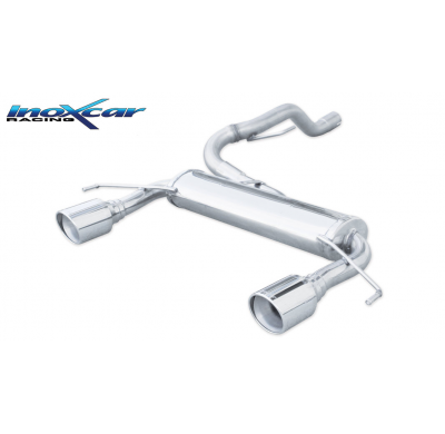 Escape trasero deportivo 1X100 X-RACE Salida Izq. + Dcha. OPEL CORSA D OPC 1.6T Nurburgring (210CV) 2012-- Ø 54,5 CON Homolo