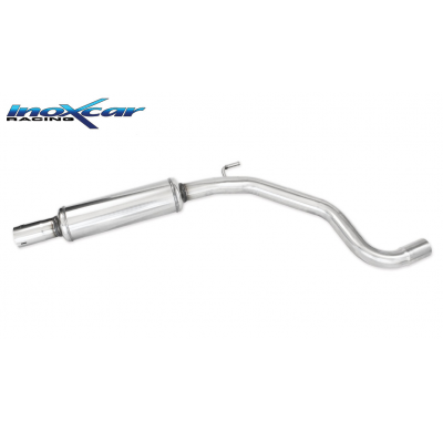 Tubo central con silenciador OPEL CORSA E OPC 1.6i TURBO (207cv) 2015-- Ø 54,5 CON Homologacion Europea Inoxcar