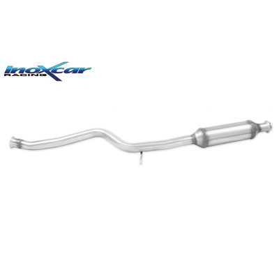 Tubo central con silenciador (EURO3) 2001-- PEUGEOT 106 2° serie 1.6 16V RALLYE / GTI / 1.6 16V 1996-2003 SIN homologacion Inoxc