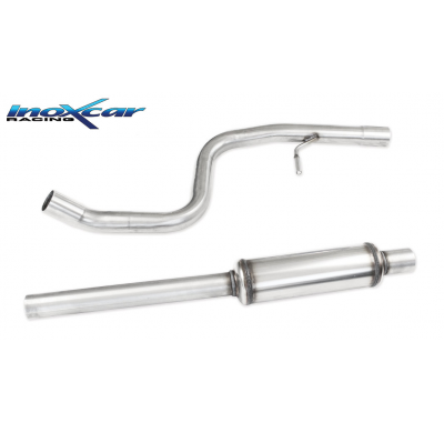 Tubo central con silenciador PEUGEOT 207 1.6 16V GTI (175CV) 2007-- Ø 55 CON Homologacion Europea Inoxcar