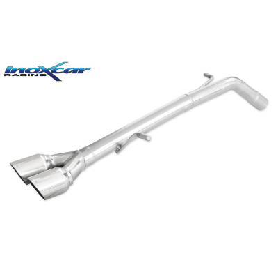 Escape trasero deportivo 2X80 RACING PEUGEOT 207 1.6 16V GTI (175CV) 2007-- Ø 55 SIN homologacion Inoxcar