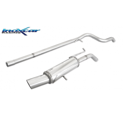 Tubo central directo+ Escape trasero 1X100 RACING diam. 55 PEUGEOT 207 1.6 16V GTI (175CV) 2007-- Ø 55 SIN homologacion Inoxcar