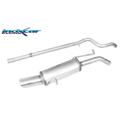 Tubo central directo+ Escape trasero 1X100 RACING diam. 55 PEUGEOT 207 1.6 16V THP (150CV) 2006-- Ø 50 SIN homologacion Inoxcar