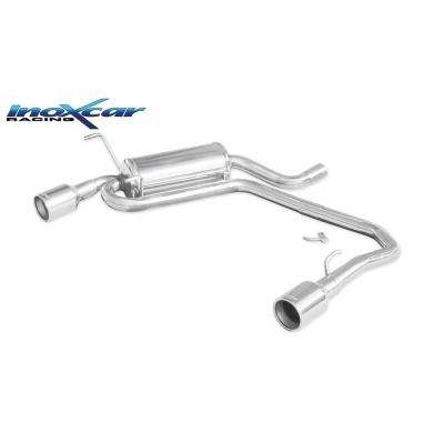 Silenciador trasero deportivo  duplex 1X102 PEUGEOT 406 1.8 (110CV) 1997-- CON Homologacion Europea Inoxcar