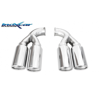 Cola escape 90 X-RACE Salida Izq. + Dcha.  PORSCHE CAYENNE 3.0 Tdi V6 (240cv-245cv)  2010-- SIN homologacion Inoxcar
