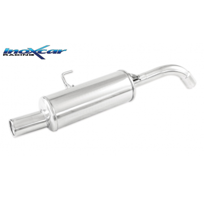 Escape trasero deportivo 1X80 RENAULT CLIO 2 RS 2.0 fase2 (172CV) 2002-2003 Ø 54 CON Homologacion Europea Inoxcar