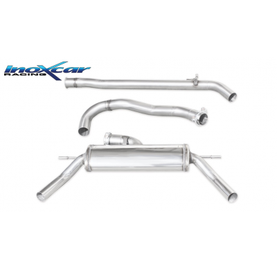 Tubo central directo+ Escape trasero 1X50 Salida Izq. + Dcha. Ø 70 RENAULT CLIO 4 RS 1.6 Turbo (200CV) 2013-- Ø 63,5 SIN homolog