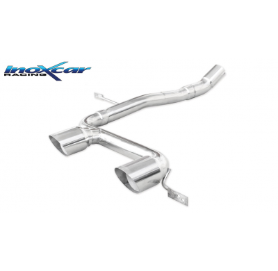 Escape trasero sin silenciador CEN 2X80 RACING RENAULT MEGANE II 2.0 16V RS TURBO (225CV) 2004-- Ø 60 SIN homologacion Inoxcar