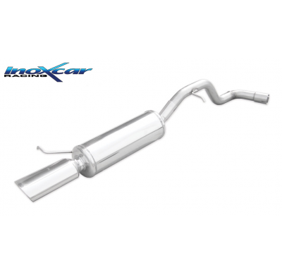 Escape trasero deportivo 1X120X80 SEAT LEON (Type 1M) 1.9 TDI (150CV) 2003-- Ø 55 SIN homologacion Inoxcar