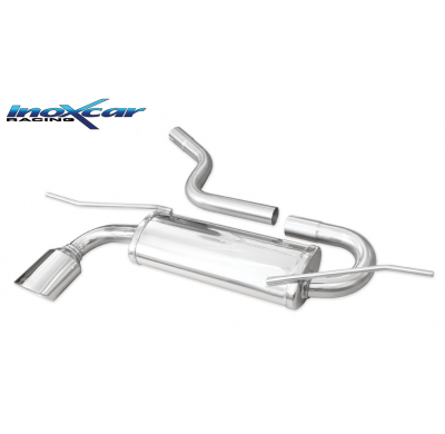 Escape trasero deportivo 1X120X80 SEAT LEON (Type 5F) 1.4 TSi  (122CV) 2012-- diam. 50 CON Homologacion Europea Inoxcar