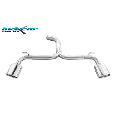 Escape trasero sin silenciador 150x105 OBLIQUO Salida Izq. + Dcha. SEAT LEON (Type 5F) CUPRA 2.0 (280cv) 2014-- diam. 70 SIN hom