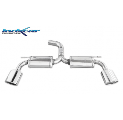 Escape trasero deportivo 1X150X105 obliquo Salida Izq. + Dcha. SEAT LEON (Type 5F) CUPRA 2.0 (280cv) 2014-- diam. 70 CON Hom