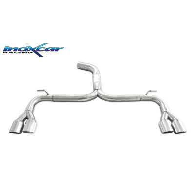 Escape trasero sin silenciador 2X80 RACING Salida Izq. + Dcha. SEAT LEON (Type 5F) CUPRA 2.0 (280cv) 2014-- diam. 70 SIN homolog