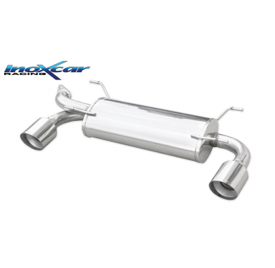 Escape trasero deportivo 1X102 RACING Salida Izq. + Dcha. SUBARU BRZ 2.0 (200CV) 2012-- CON Homologacion Europea Inoxcar