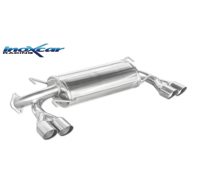 Escape trasero deportivo 2X80 RACING Salida Izq. + Dcha. SUBARU IMPREZA 4WD 2.5T WRX STI 08MY (300CV) 2008-- CON Homologacio